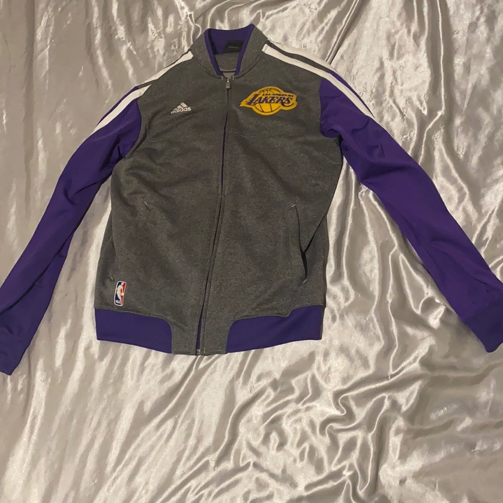 Vintage Lakers adidas zip up jacket